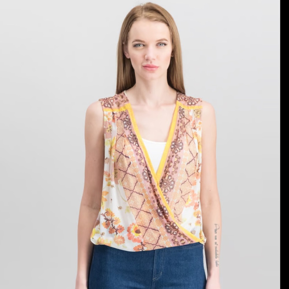 Free People Crossover Crop Tank